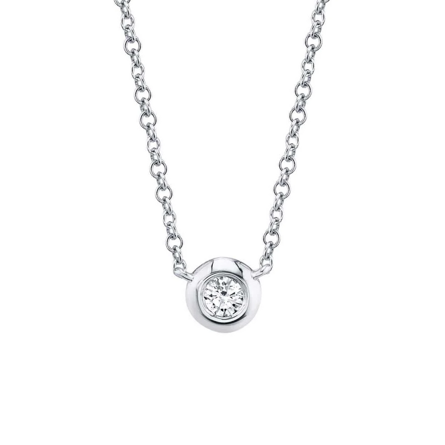 Shy Creation Diamond Bezel Necklace 0.10 CT - SC55012537