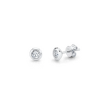 Shy Creation Diamond Bezel Stud Earrings 0.40 CT-Shy Creation Diamond Bezel Stud Earrings 0.40 CT - SC55012546