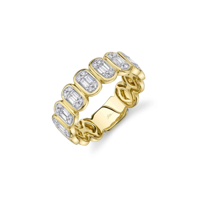Shy Creation Diamond Baguette Band 0.50 CT-Shy Creation Diamond Baguette Band 0.50 CT - SC55027028RD