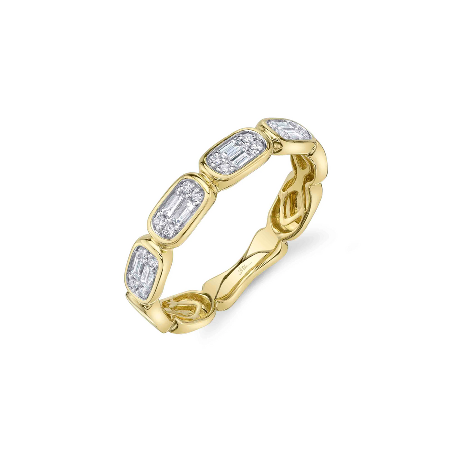 Shy Creation Diamond Baguette Band 0.29 CT - SC55027009RD