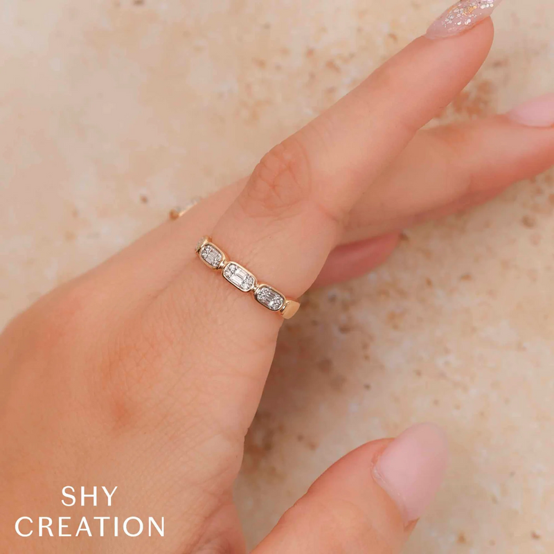 Shy Creation Diamond Baguette Band 0.29 CT-Shy Creation Diamond Baguette Band 0.29 CT - SC55027009RD