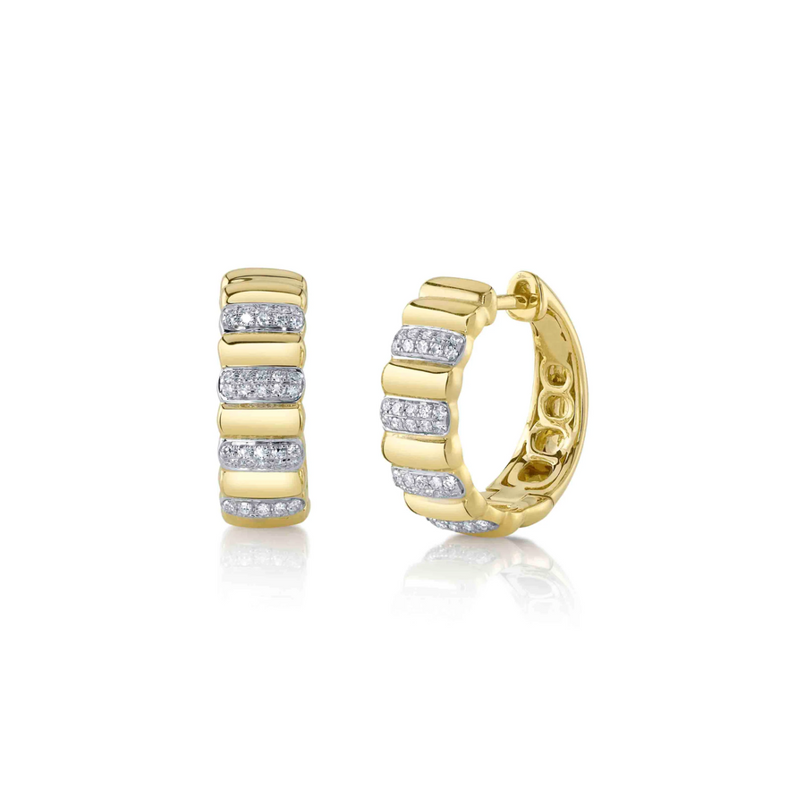 Shy Creation Diamond Hoop Earrings 0.17 CT - SC55026057RDD0.60