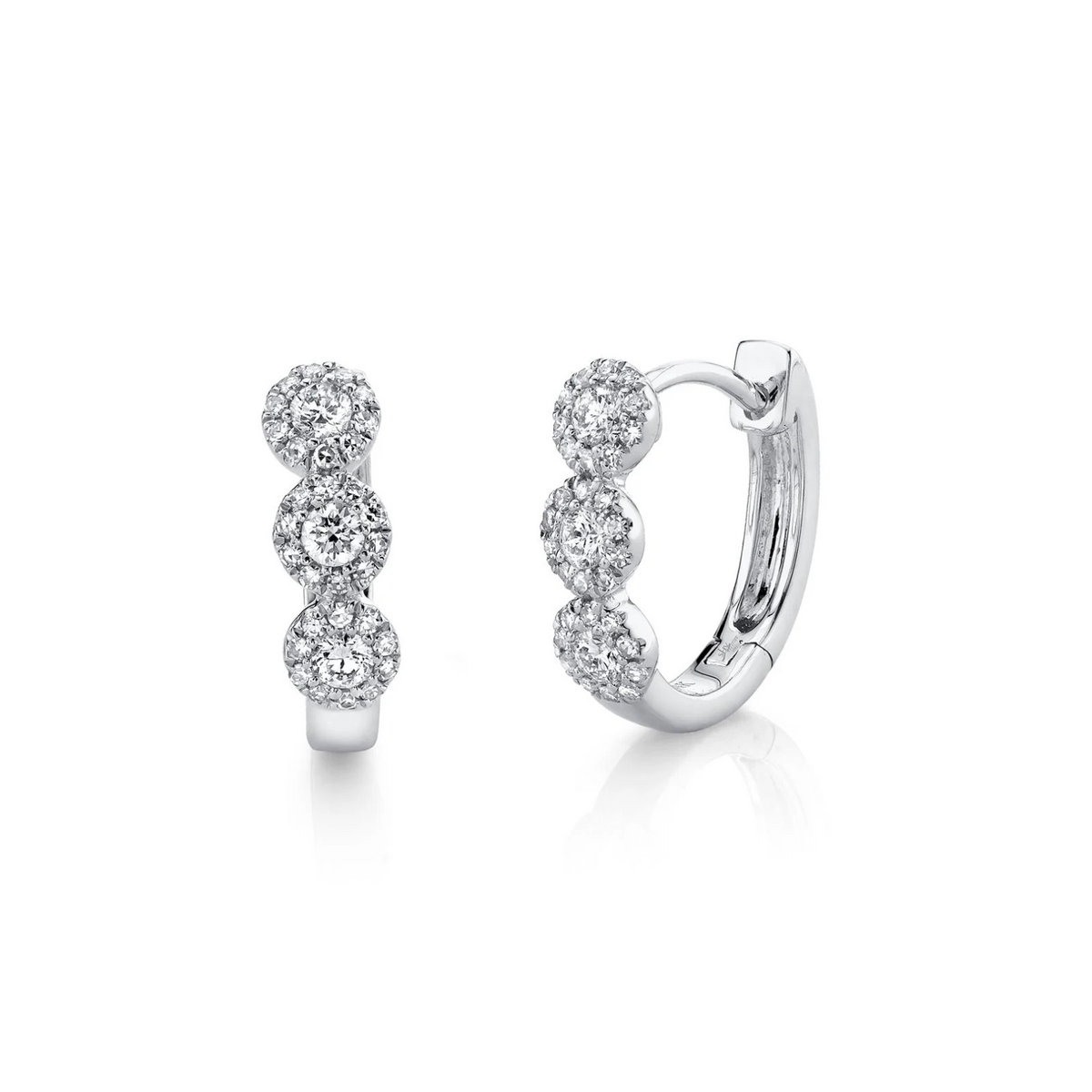 Shy Creation Diamond Huggie Earrings 0.37 CT - SC55002490