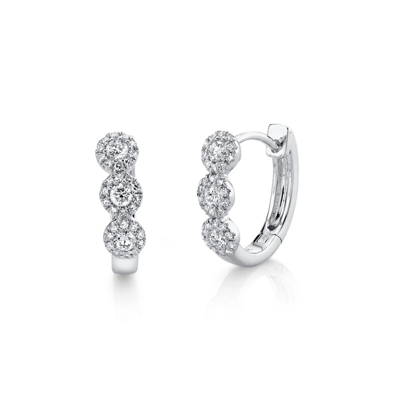 Shy Creation Diamond Huggie Earrings 0.37 CT-Shy Creation Diamond Huggie Earrings 0.37 CT - SC55002490