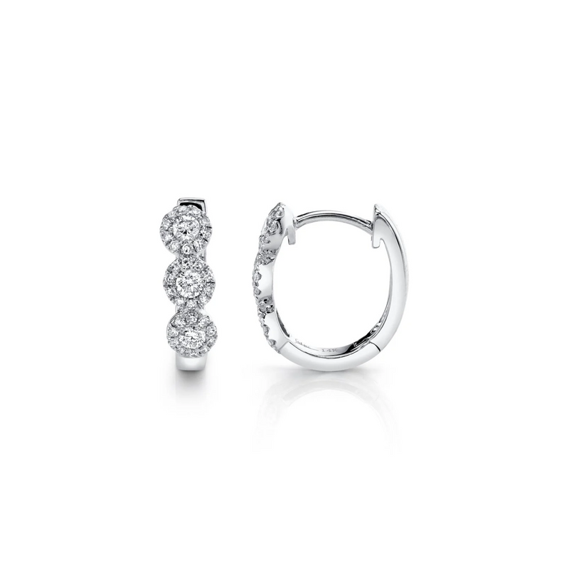Shy Creation Diamond Huggie Earrings 0.37 CT-Shy Creation Diamond Huggie Earrings 0.37 CT - SC55002490