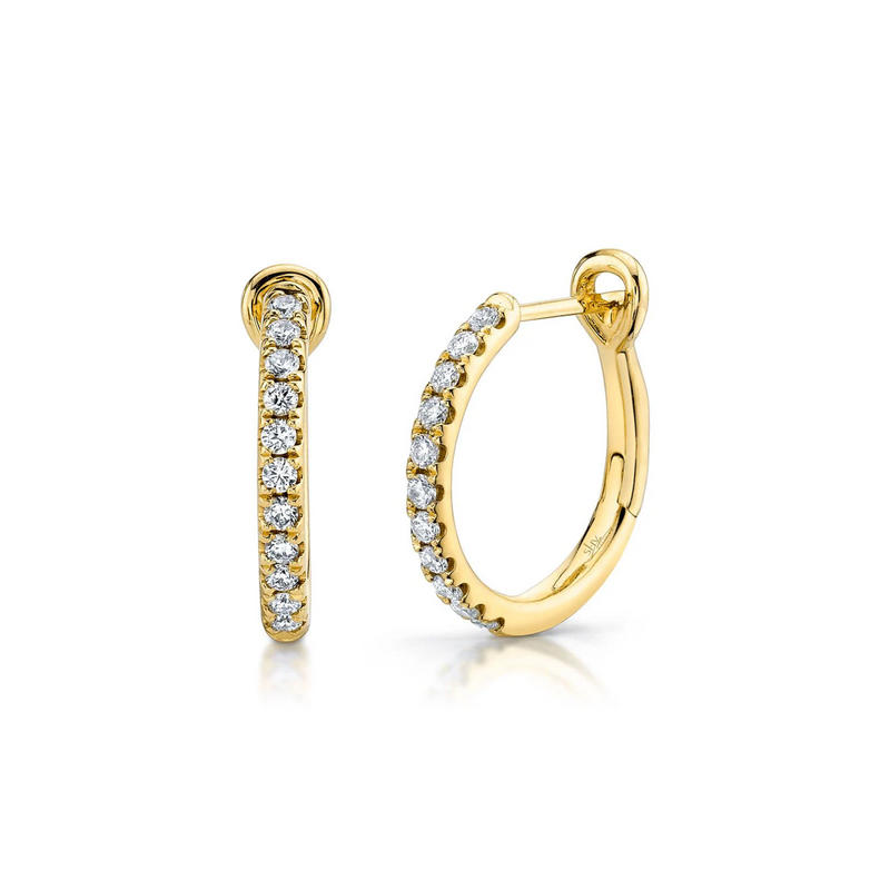 Shy Creation Diamond Hoop Earrings 0.26 CT-Shy Creation Diamond Hoop Earrings 0.26 CT - SC22005537
