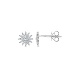 Shy Creation Diamond Starburst Stud Earrings 0.24 CT-Shy Creation Diamond Starburst Stud Earrings 0.24 CT - SC55004892