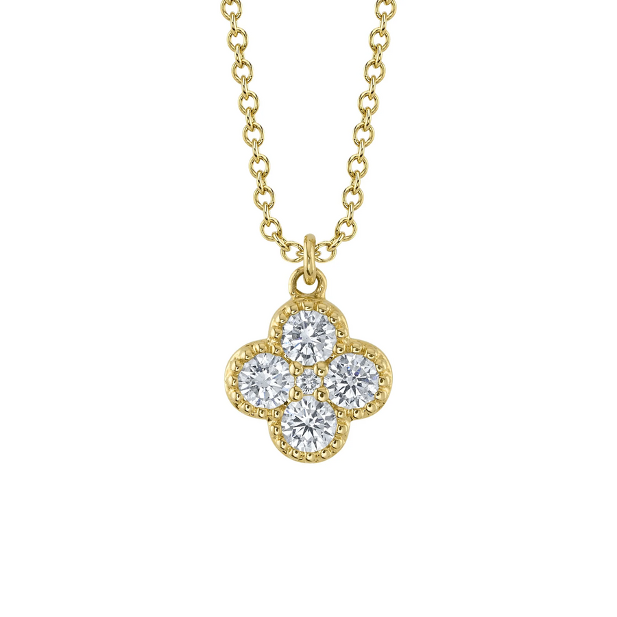 Shy Creation Diamond Clover Necklace 0.33 CT - SC55025668