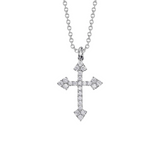 Shy Creation Diamond Cross Necklace 0.38 CT-Shy Creation Diamond Cross Necklace 0.38 CT - SC55027758