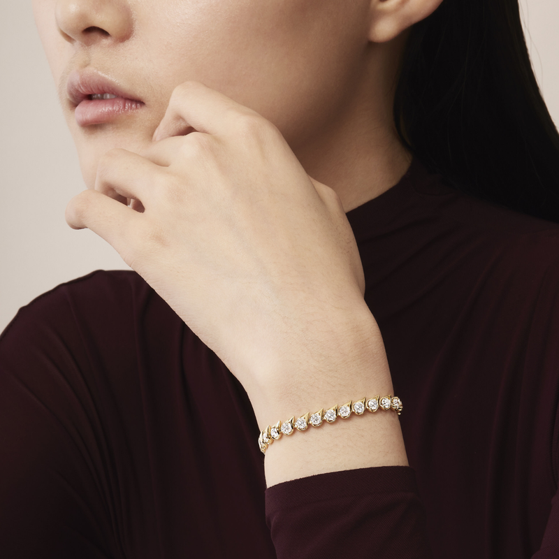 Hearts on Fire Lu Open Droplet Bracelet-Hearts on Fire Lu Open Droplet Bracelet UU2891-Y