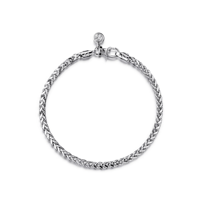 Gabriel & Co. 925 Sterling Silver Men's Wheat Chain Bracelet-Gabriel & Co. 925 Sterling Silver Men's Wheat Chain Bracelet TBM4807-9SVJJJ