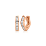 Anita Ko Classic Baguette Diamond Georgie Hoops-Anita Ko Classic Baguette Diamond Georgie Hoops AKEBDGG-RG