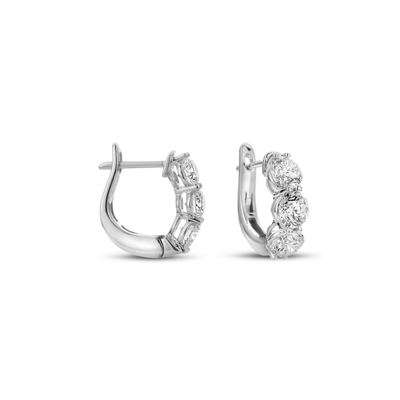 Diamond Huggie Earrings-Diamond Huggie Earrings DEODE05826