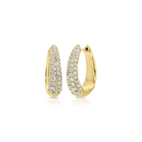 Anita Ko Diamond Oval Hoops-Anita Ko Diamond Oval Hoops AKEDOVAL-YG