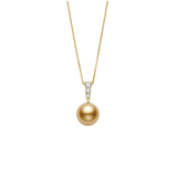Mikimoto Golden South Sea Pearl Diamond Pendant-Mikimoto Golden South Sea Pearl Diamond Pendant PPA404GDK12