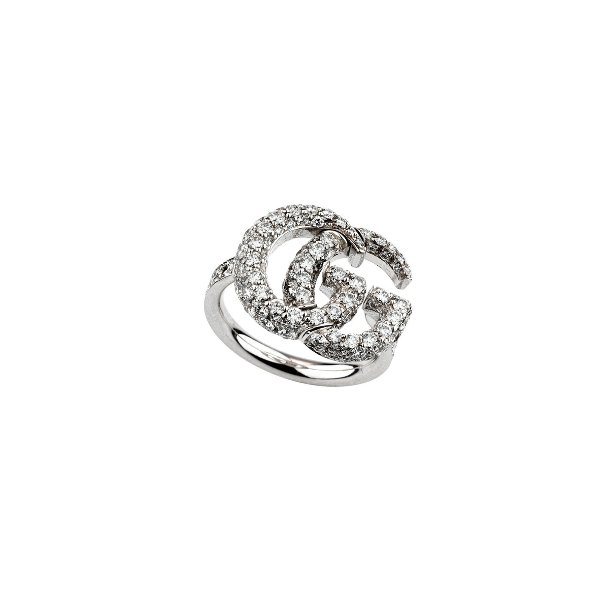 Gucci GG Running Ring with Diamonds - YBC525696001013