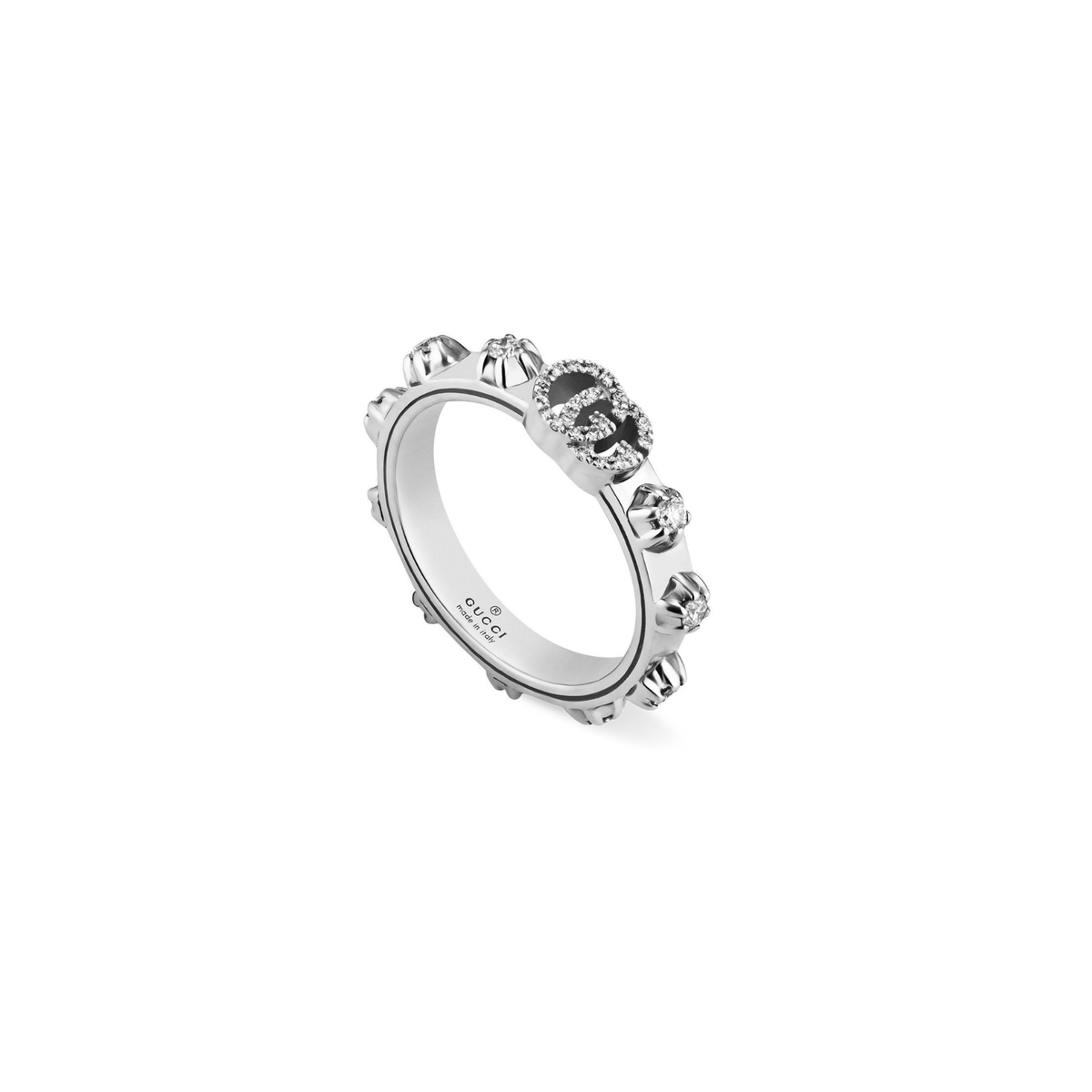 Gucci GG Running Ring in White Gold