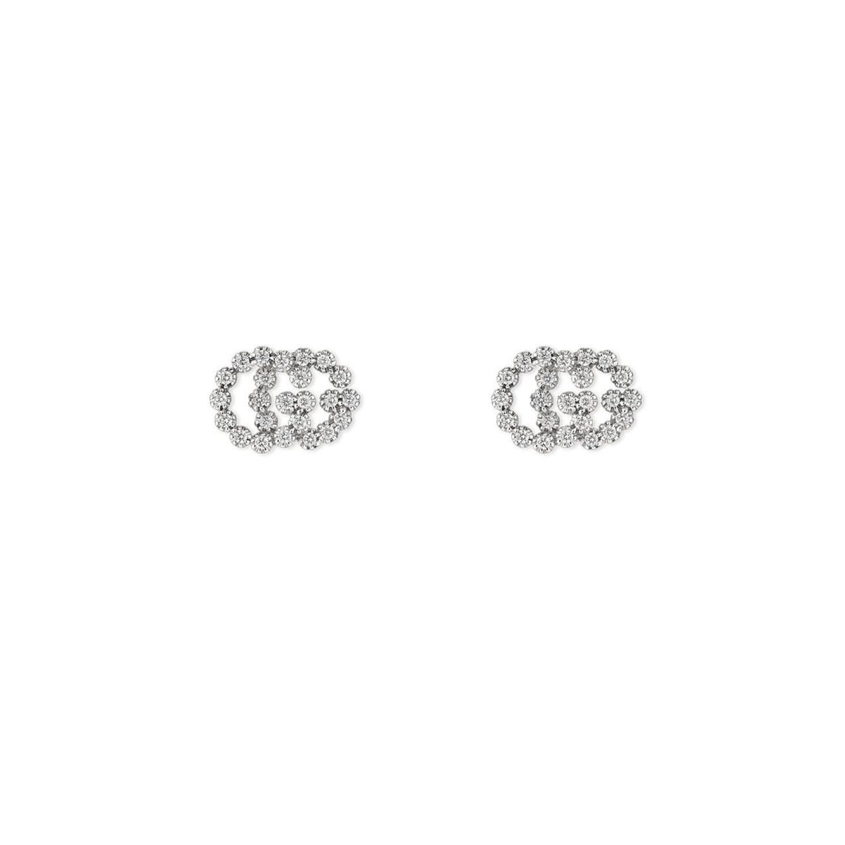 Gucci GG Running Studs with Diamonds