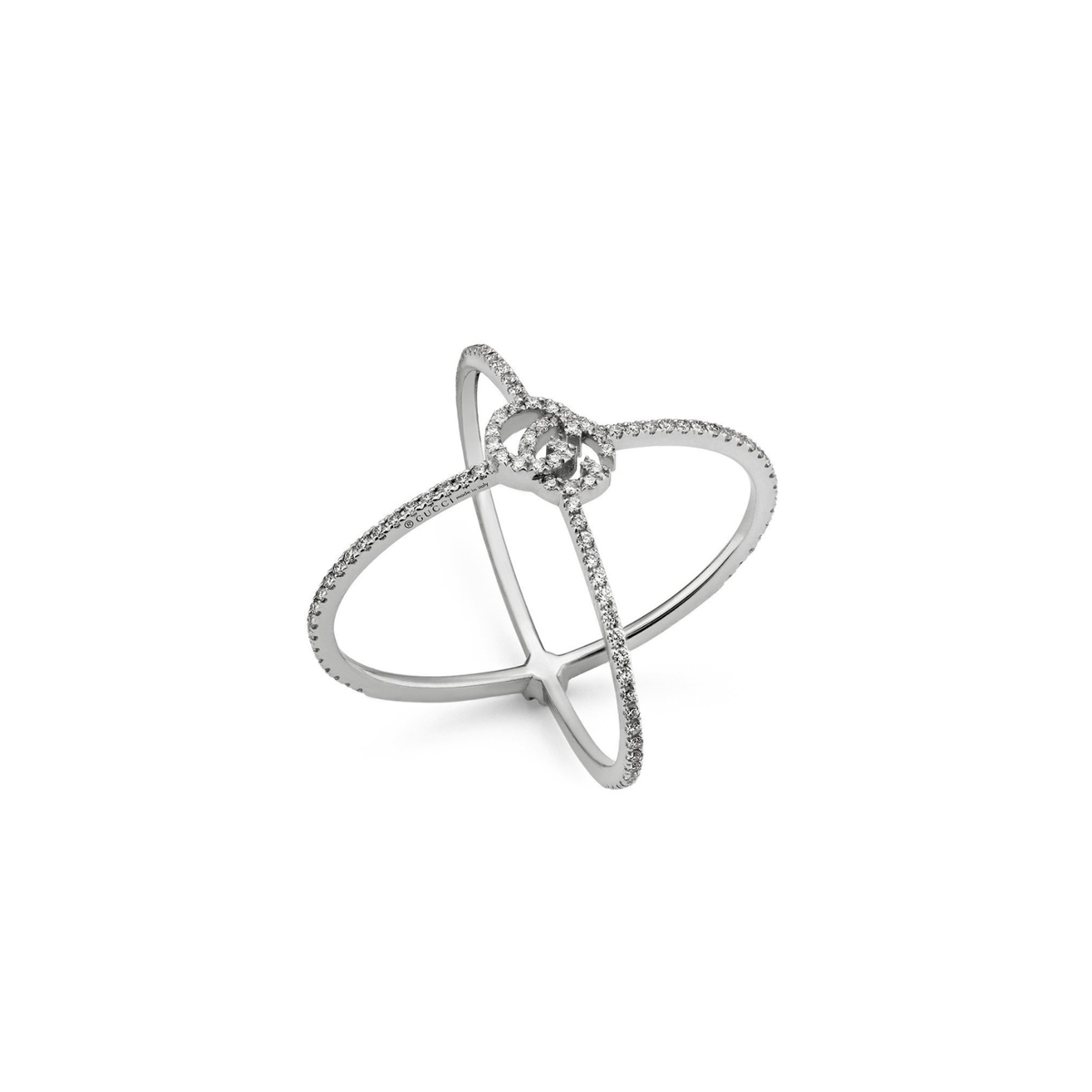Gucci GG Running Diamond X Ring