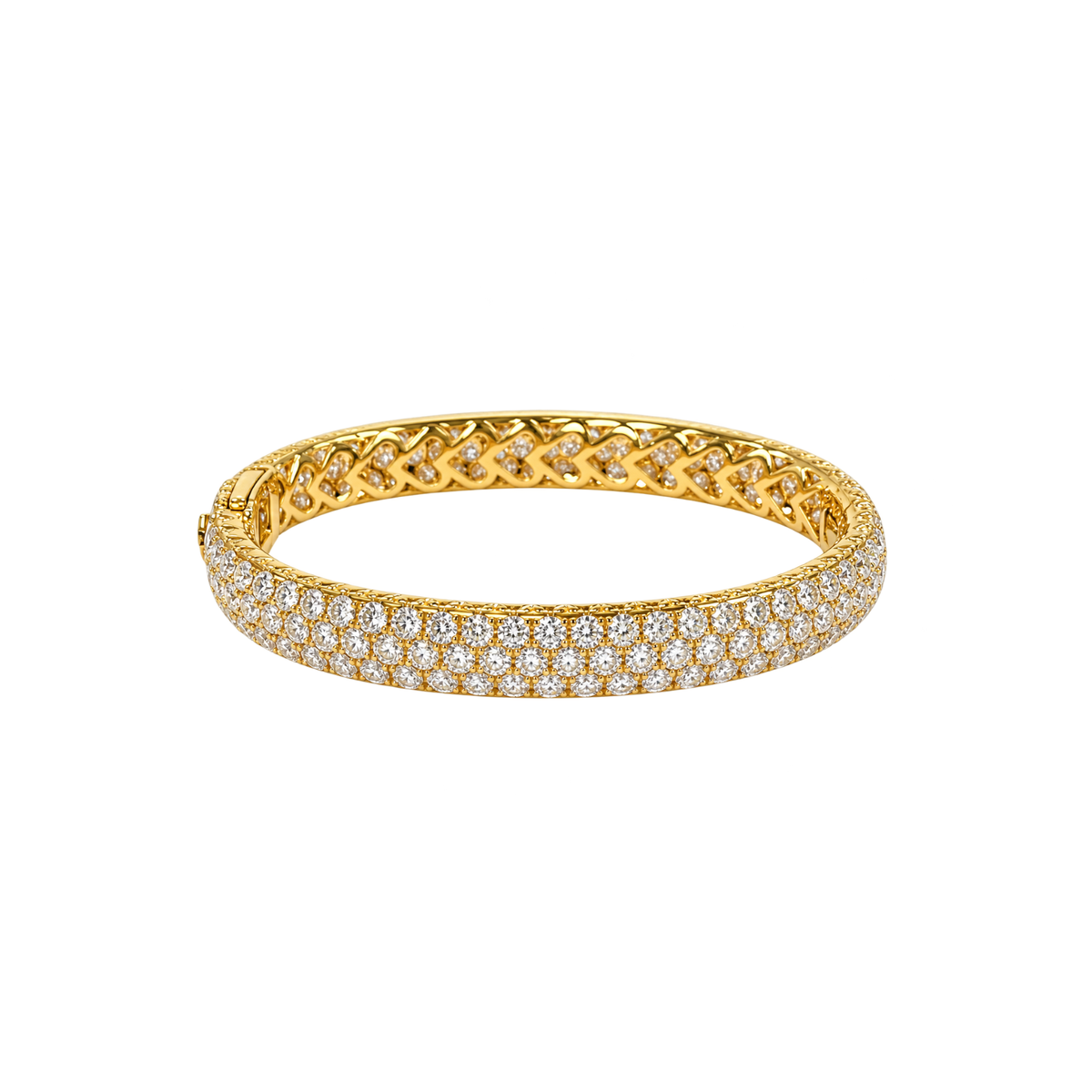 Pave Diamond Eternity Bangle