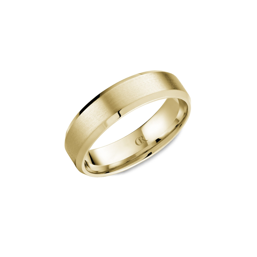 Crown Ring Yellow Gold Band