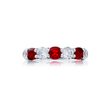 JB Star Platinum Ruby Diamond Ring-JB Star Platinum Ruby Diamond Ring 7216/073