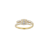 Yellow Gold Diamond Ring-Yellow Gold Diamond Ring