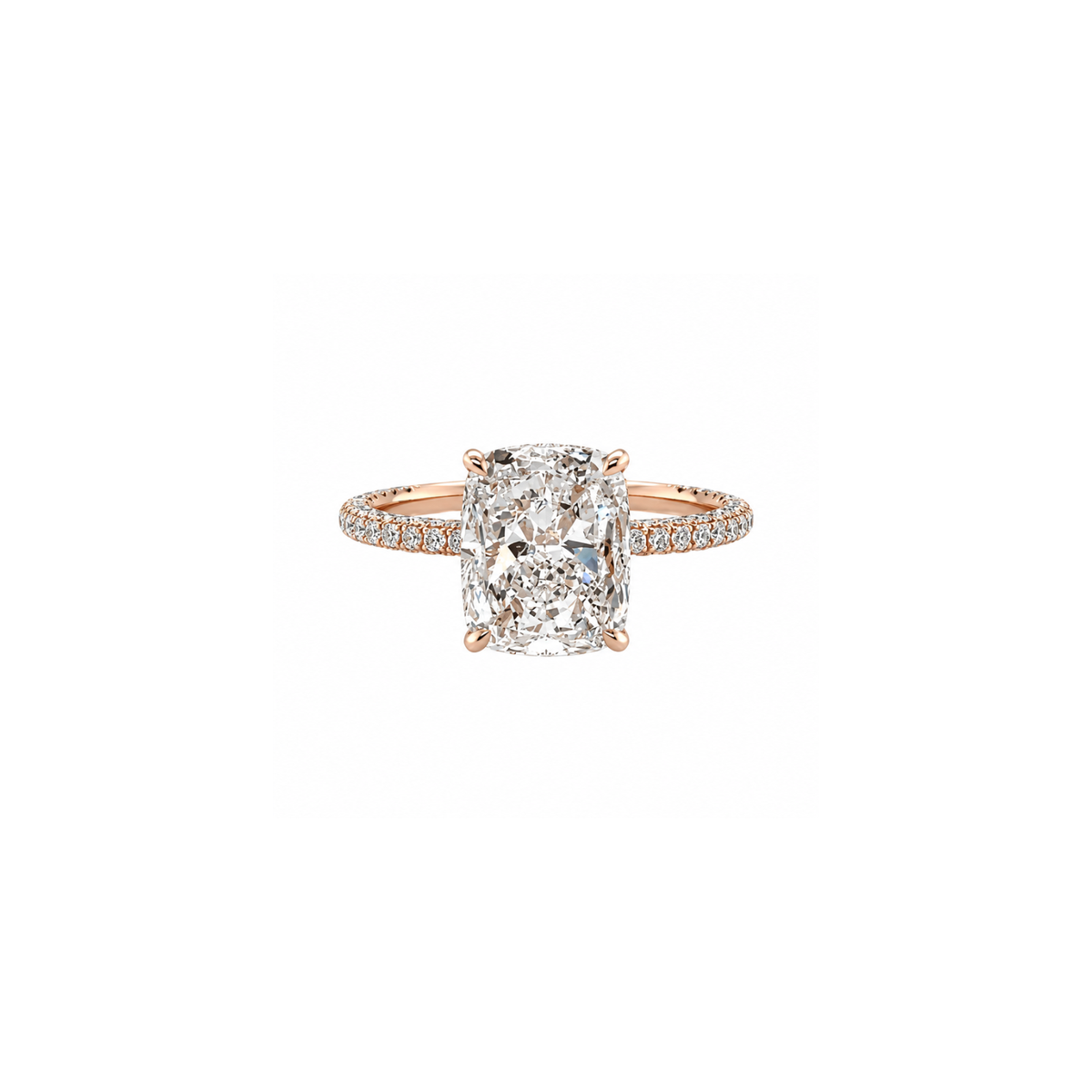 Cushion-cut Diamond Pavé Engagement Ring DRNKA05201