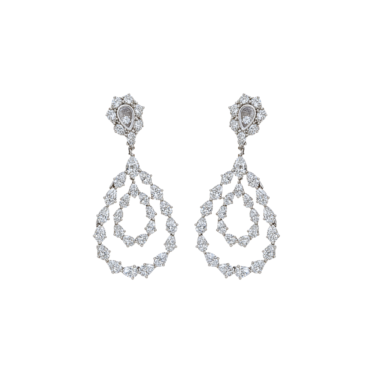 Chopard L'Heure Du Diamant Drop Diamond Earrings