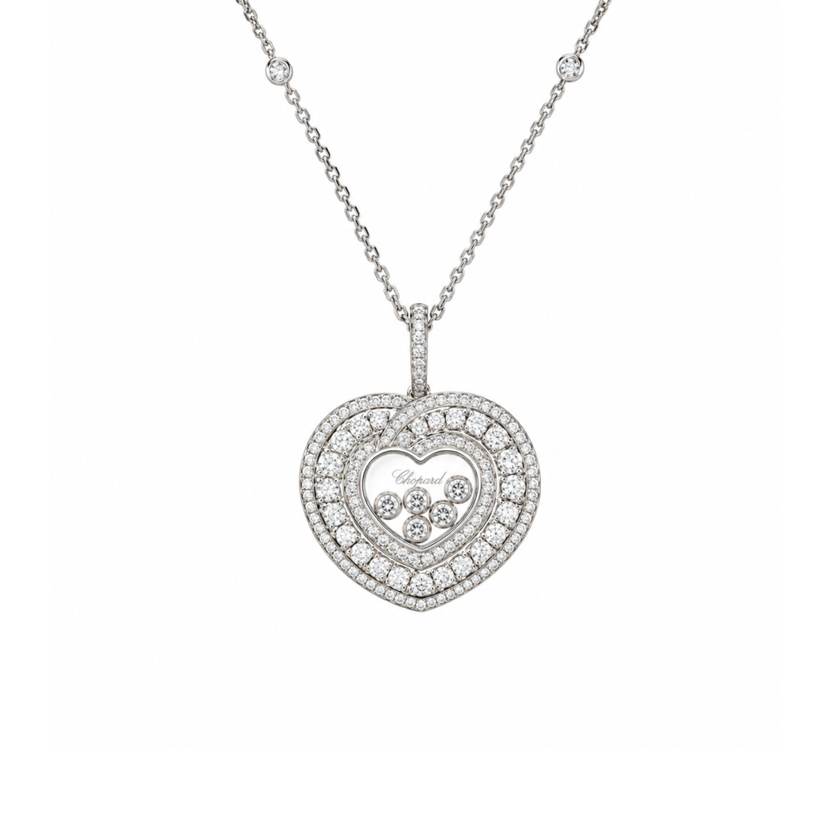 Chopard Happy Diamonds Hearts Necklace