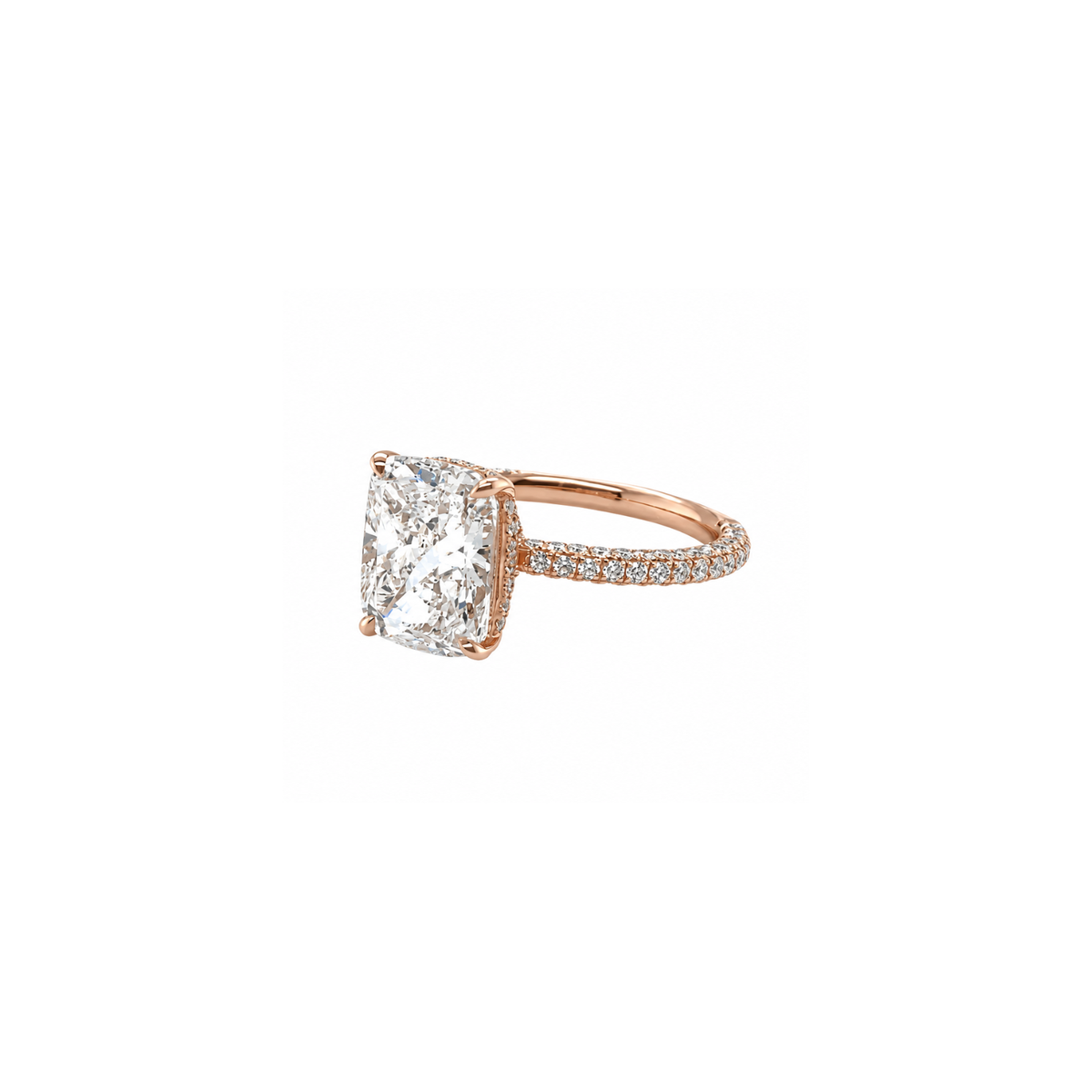 Cushion-cut Diamond Pavé Engagement Ring DRNKA05201