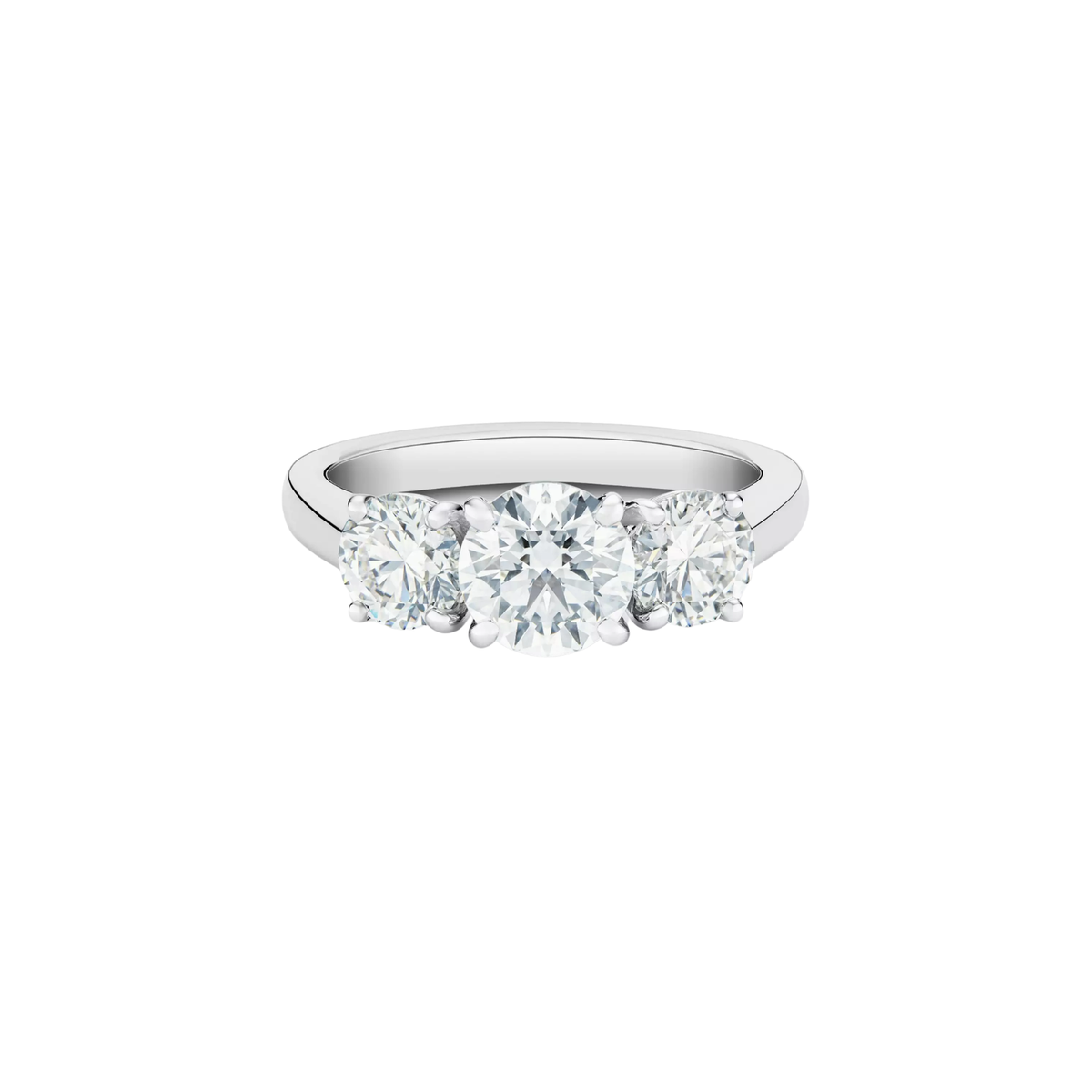 De Beers Classic Round Brilliant Diamond Ring