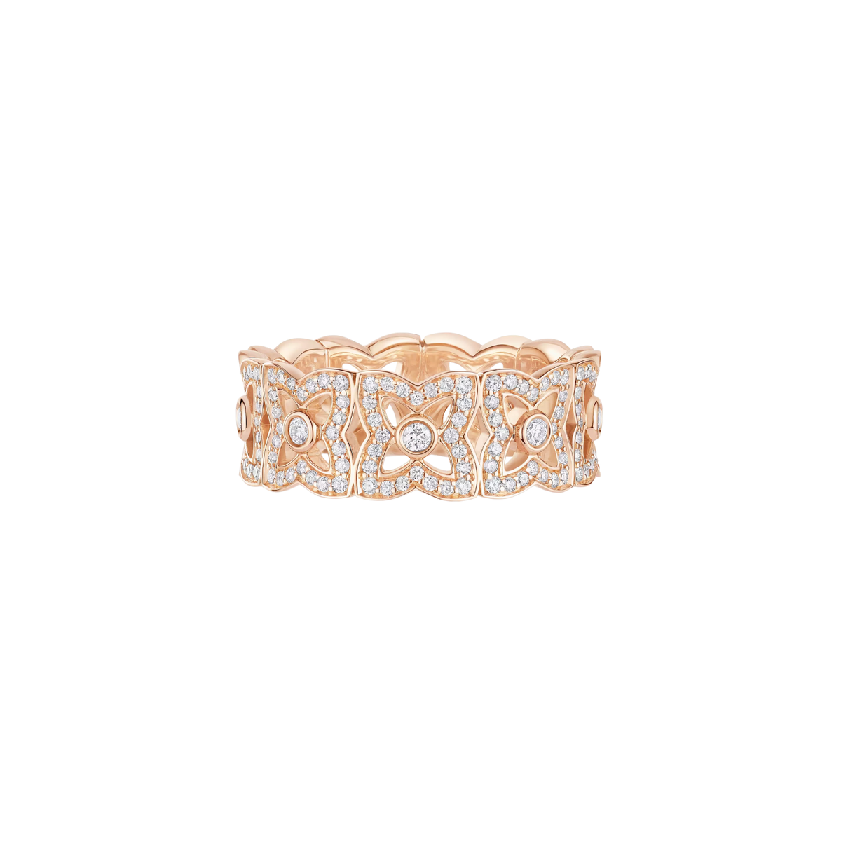 De Beers Lotus by De Beers Small Rose Gold Diamond Band