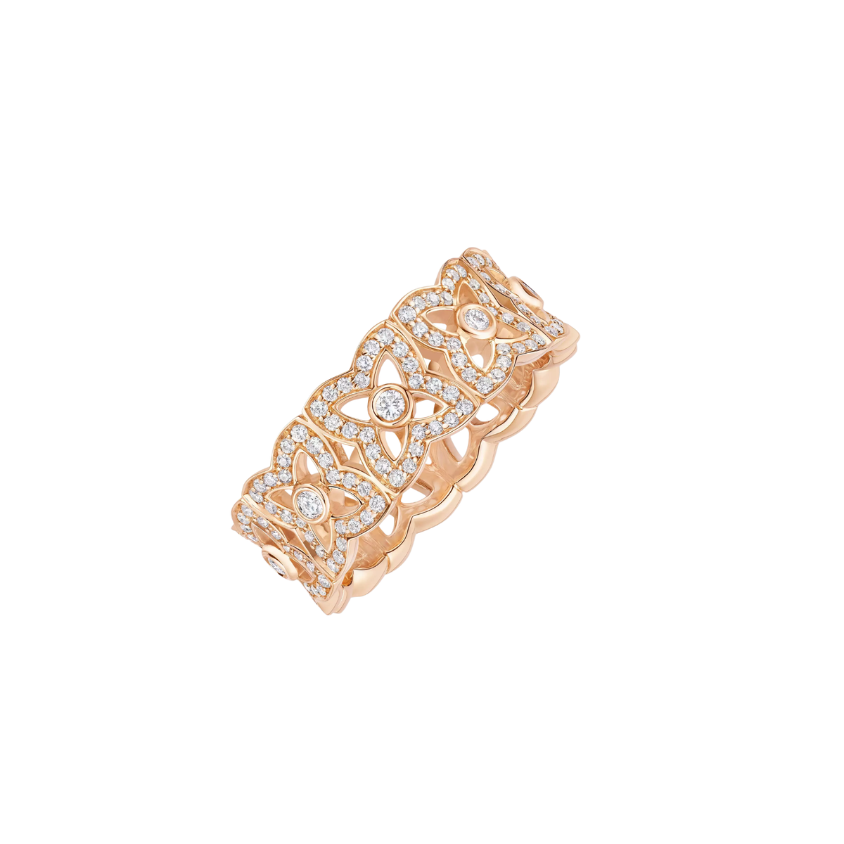 De Beers Lotus by De Beers Small Rose Gold Diamond Band