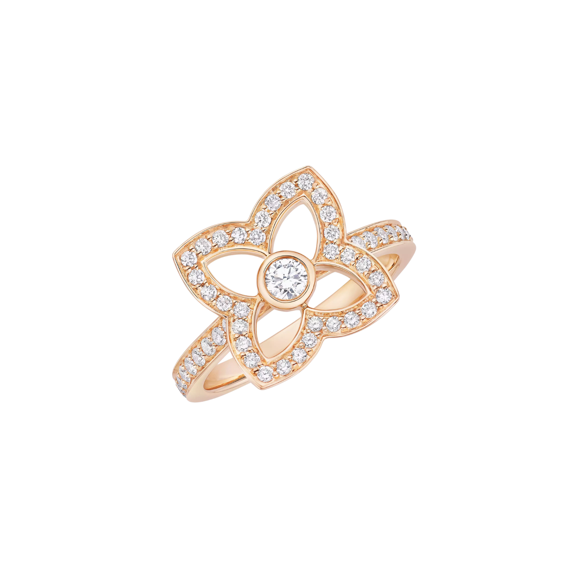 De Beers Lotus by De Beers Rose Gold Diamond Ring