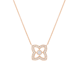 De Beers Lotus by De Beers Rose Gold Diamond Pendant-De Beers Lotus by De Beers Rose Gold Diamond Pendant