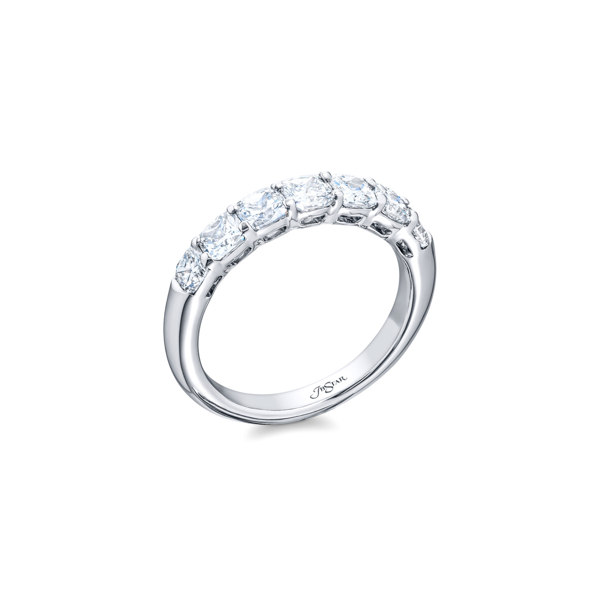 JB Star 7 Cushion Cut Diamond Band