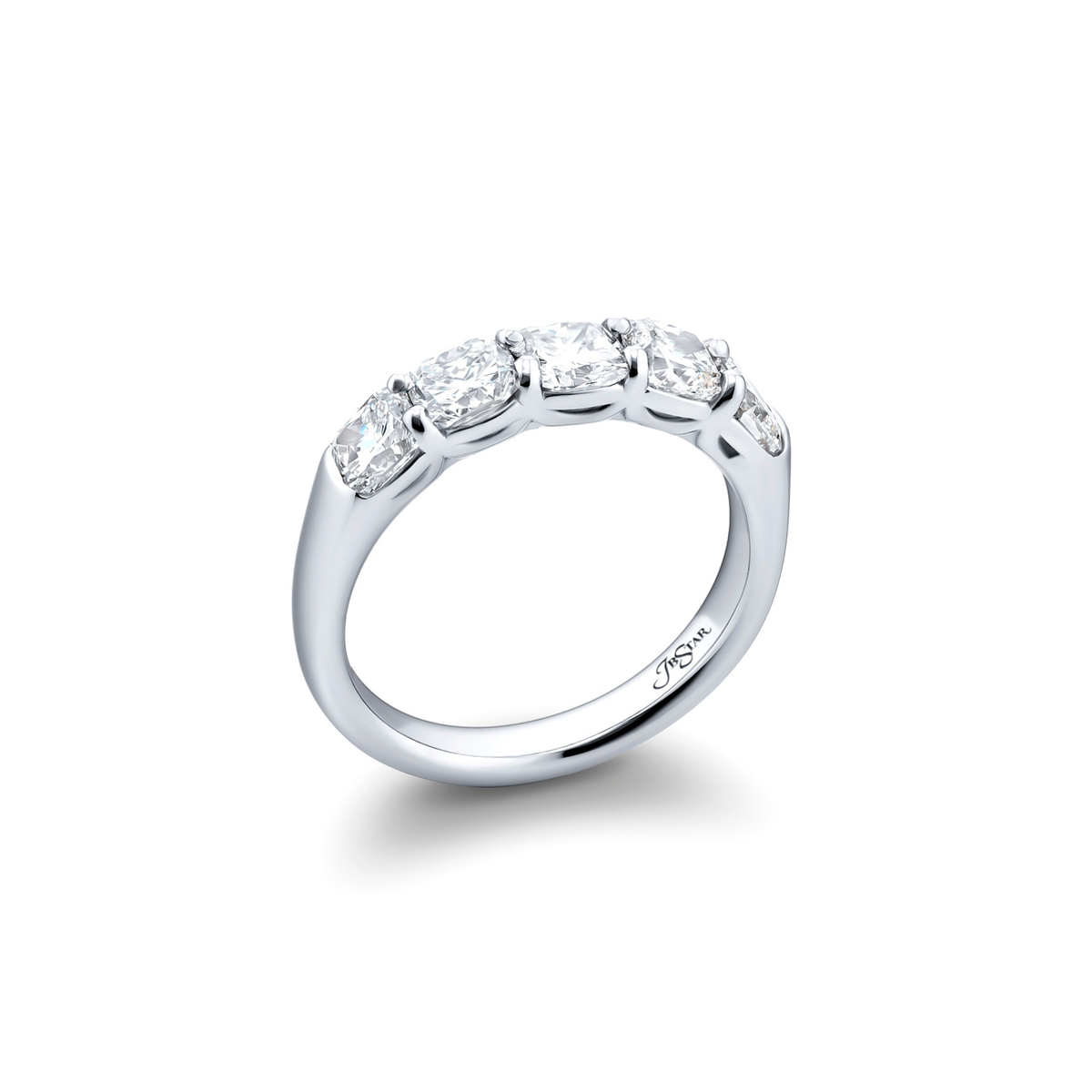 JB Star 5 Cushion Cut Diamond Band