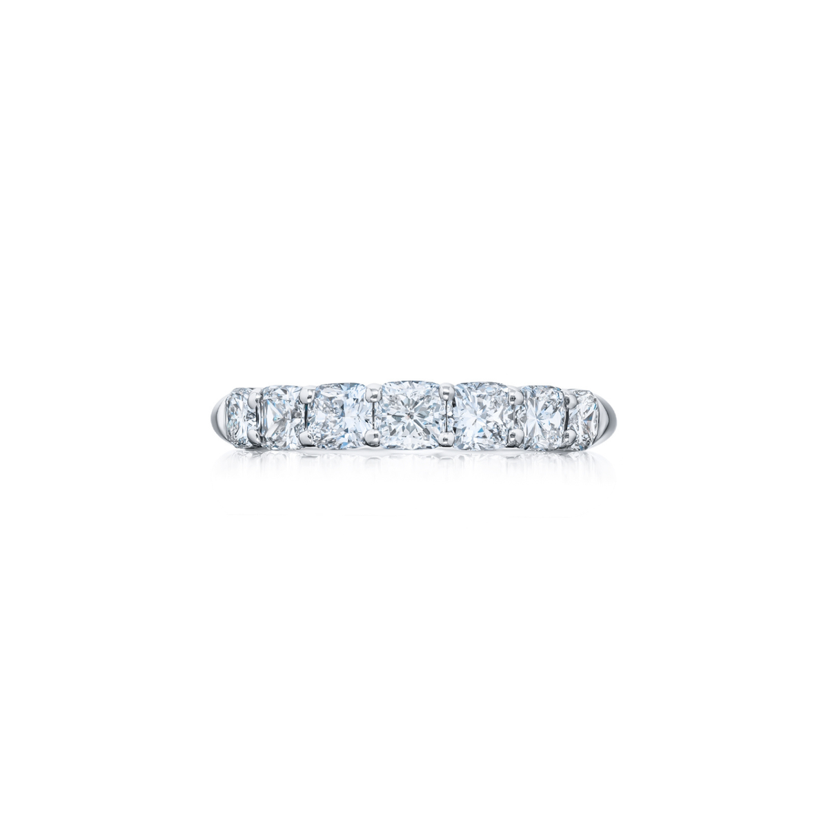 JB Star 7 Cushion Cut Diamond Band