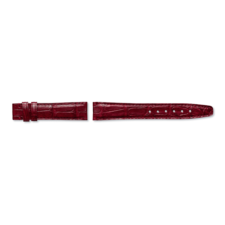 IWC Schaffhausen Alligator Strap Burgundy Santoni 16/14 - IWE13500