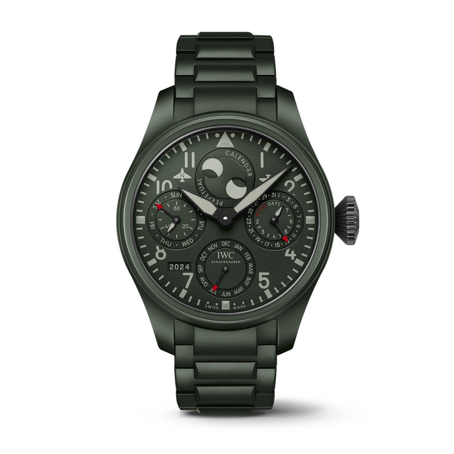 IWC Schaffhausen Big Pilot's Watch Perpetual Calendar Top Gun Woodland - IW503101