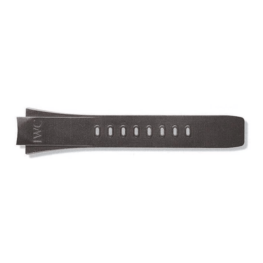 IWC Schaffhausen Black Rubber Strap - IWA15761