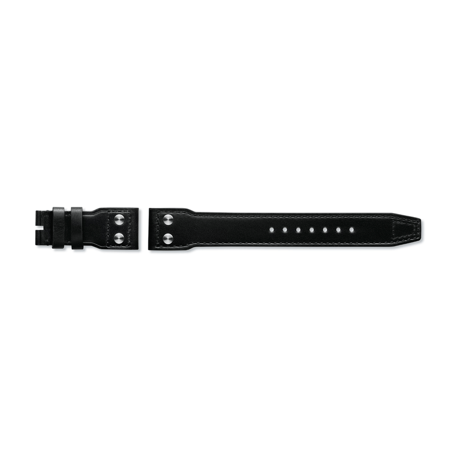 IWC Schaffhausen Calf Leather Strap Black with Rivets 22/18 - IWA05997