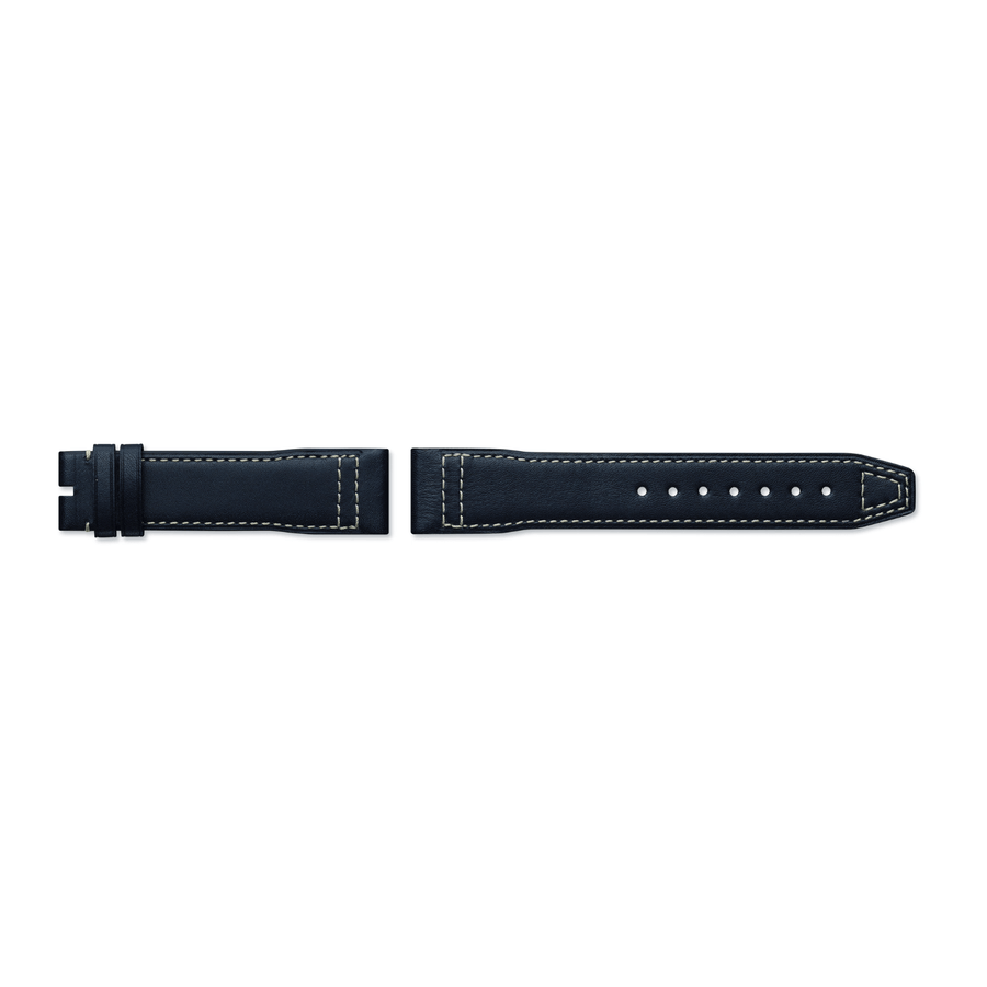 IWC Schaffhausen Calf Leather Strap Blue 20/18 QR - MXE0HN5J