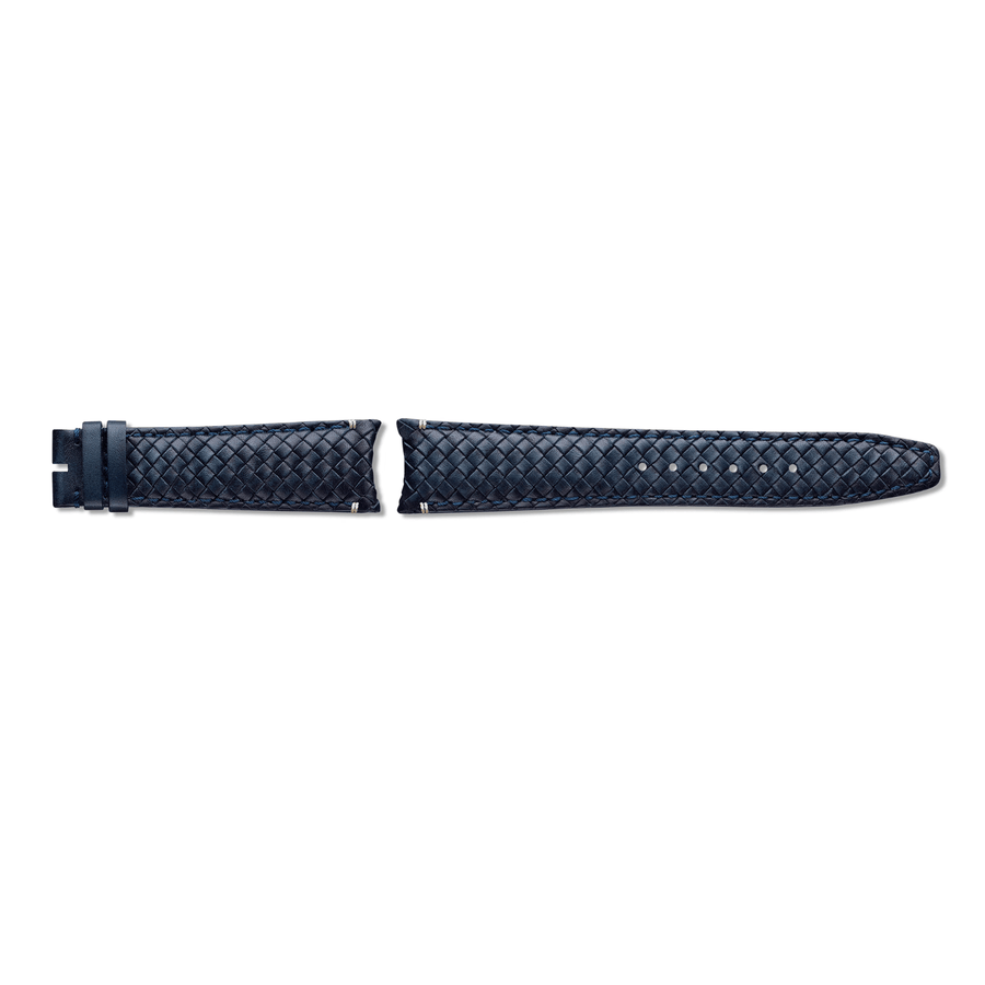 IWC Schaffhausen Calf Leather Strap Blue 22/18 - MXE0F4L4