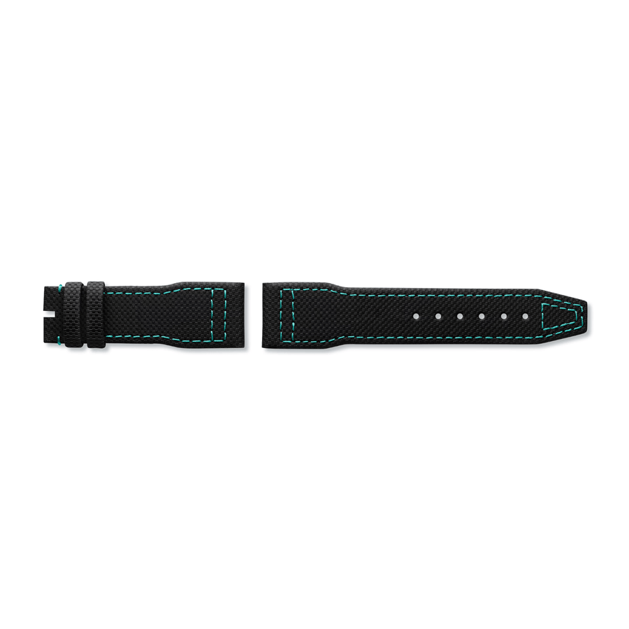 IWC Schaffhausen Calf Strap Embossed Matte Black 20/18mm QR - MXE0LSDS