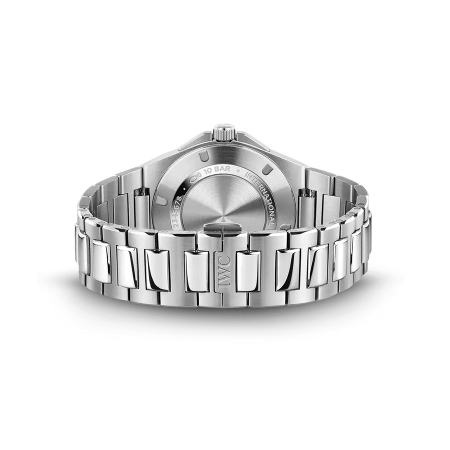 IWC Schaffhausen Ingenieur Automatic 40 - IW328903 - IWC Schaffhausen Ingenieur Automatic in a 40mm stainless steel case with aqua dial on stainless steel bracelet, featuring a date display and automatic movement with up to 120 hours power reserve.