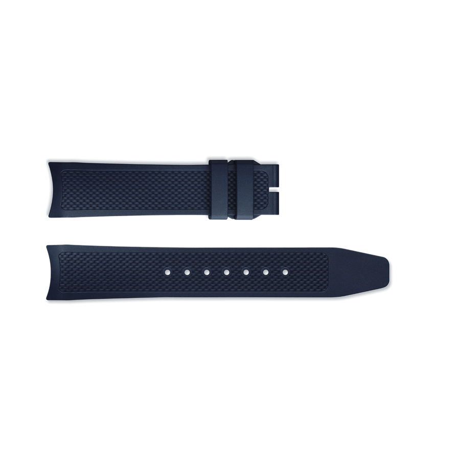 IWC Schaffhausen Navy Blue Rubber Strap 20/18 - MXE0F534