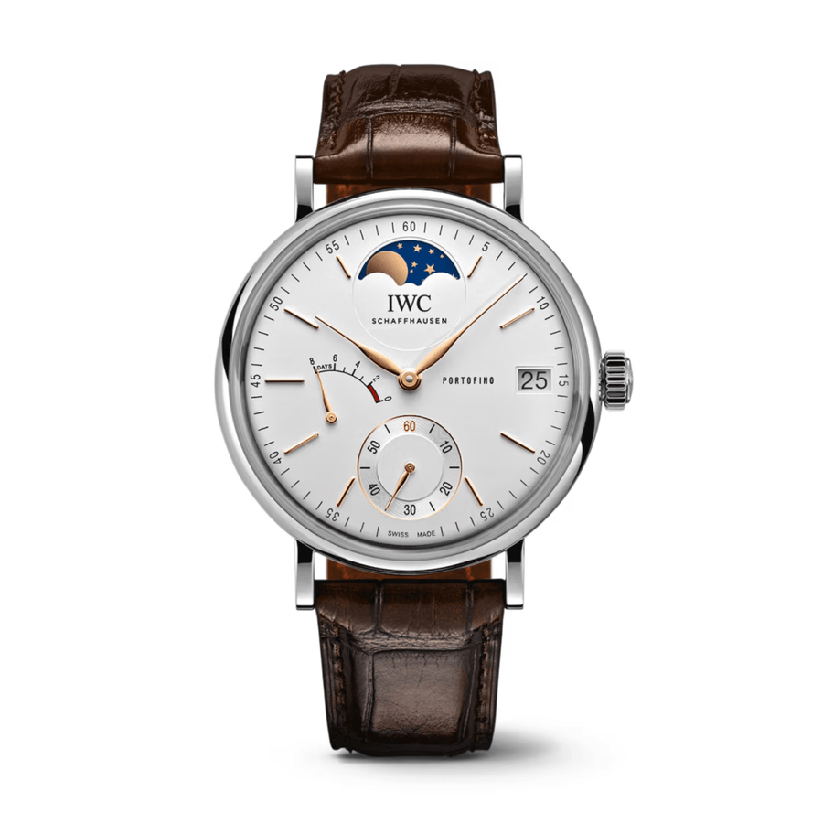 IWC Schaffhausen Portofino Hand Wound 8 Days Moon Phase - IW516401