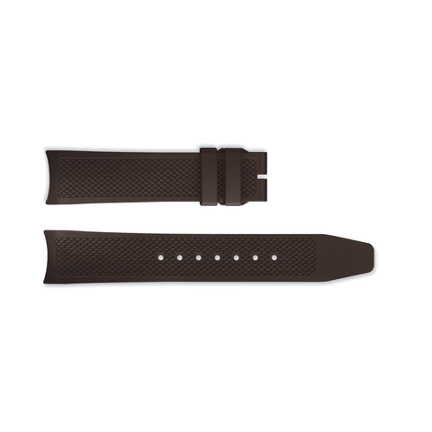 IWC Schaffhausen Rubber Strap Brown 20/18-IWC Schaffhausen Rubber Strap Brown 20/18 - MXE0MJ3S